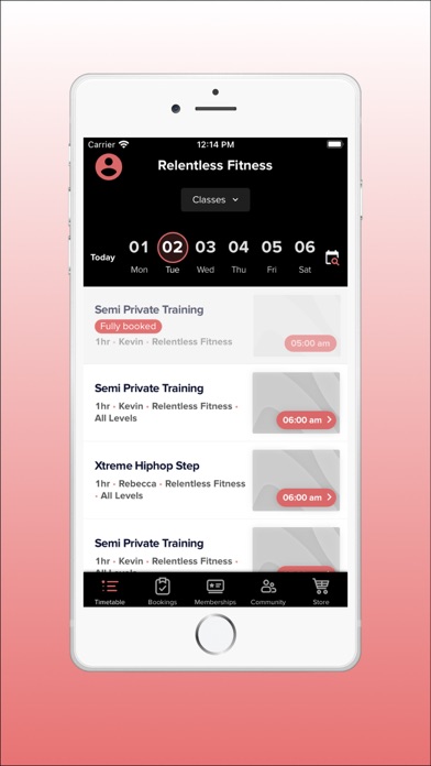 Relentless Fitness Gym Screenshot