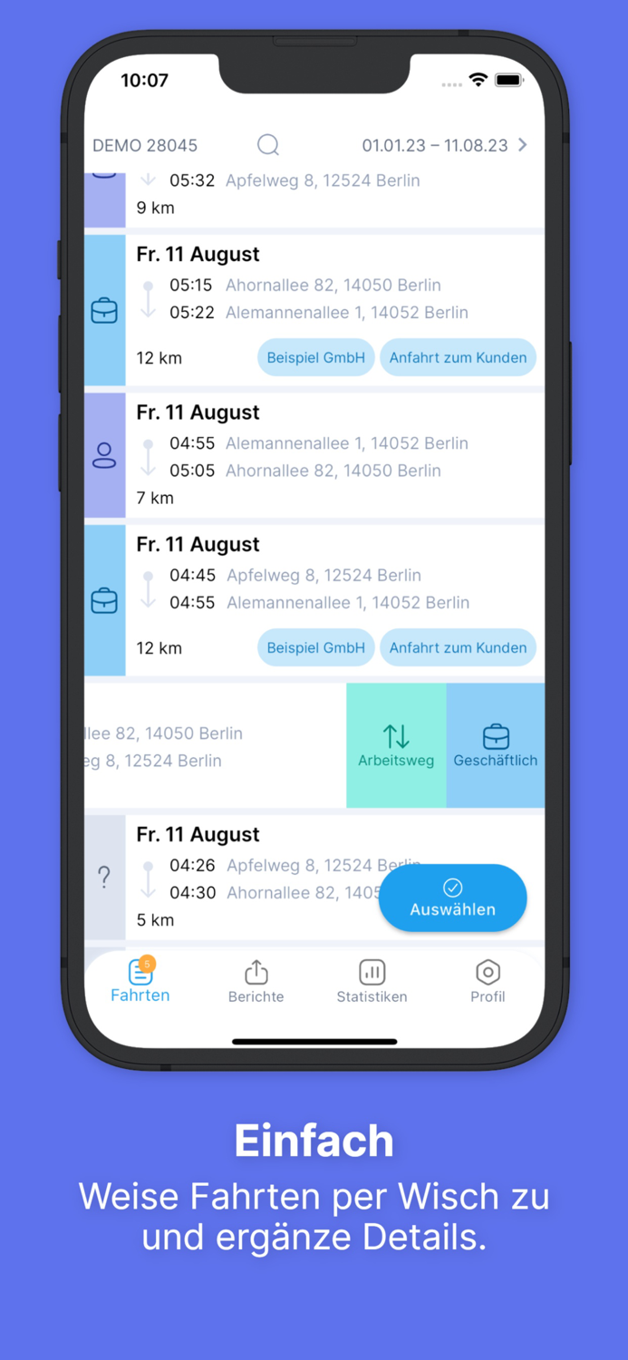 AutoLogg Fahrtenbuch 2.0