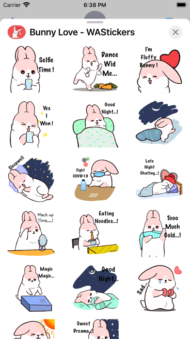 Bunny Love - WAStickers Screenshot