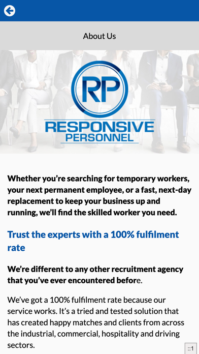 Responsive Personnel Ltd Screenshot