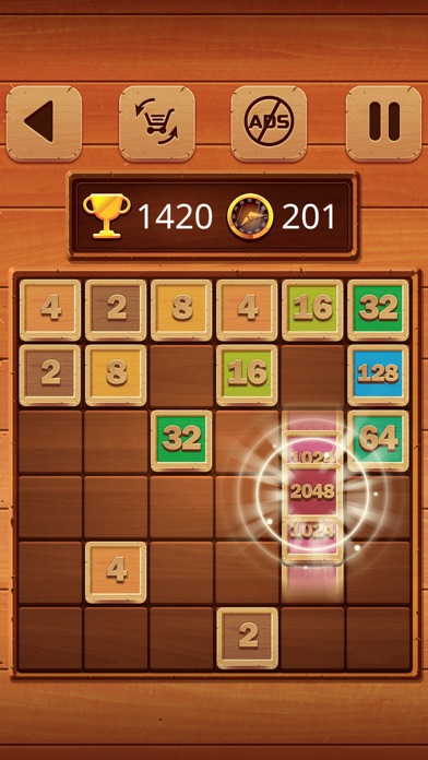 2048 Wooden Edition Screenshot