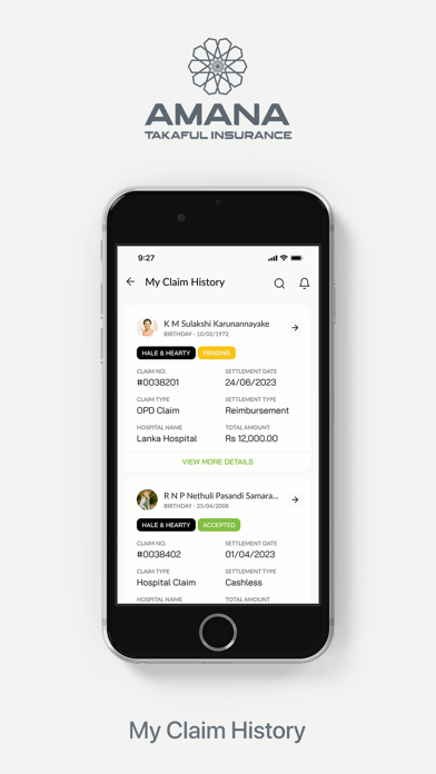 Amana Takaful Insurance App Screenshot