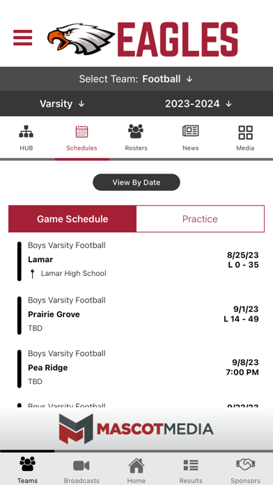 Huntsville Eagles Athletics Screenshot