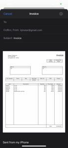 Invoice screenshot #4 for iPhone