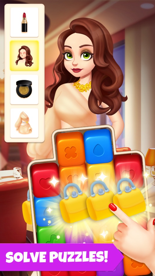 #3. Makeover Blast:Match & Puzzle (iOS) By: CUBE(HONG KONG) TECHNOLOGY CO., LIMITED