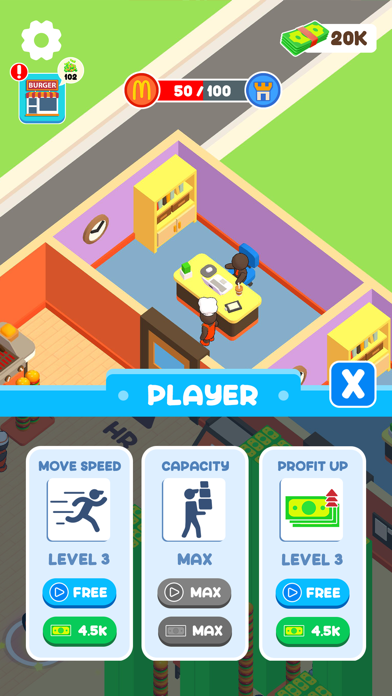 Burger Shop: Tycoon Idle Screenshot