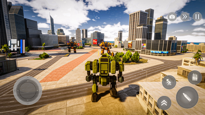 Flying Mecha Robot War Game 3D