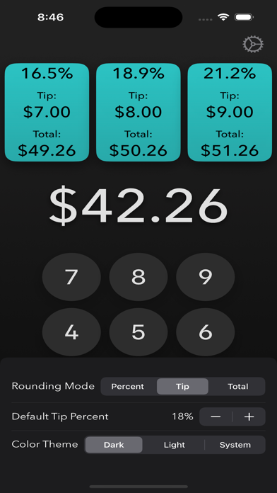 The Tip Rounder iPhone screenshot 2 - Finance app