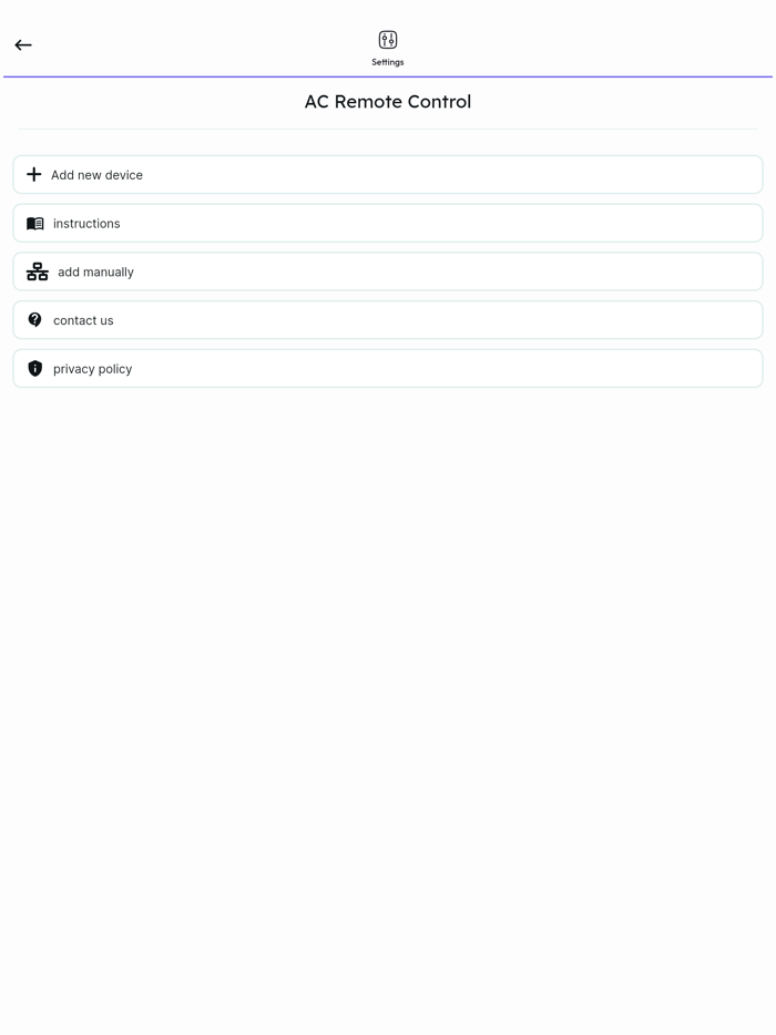 AC smart remote control
