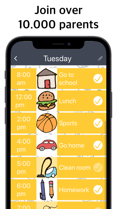 Visual Daily Schedule Screenshot