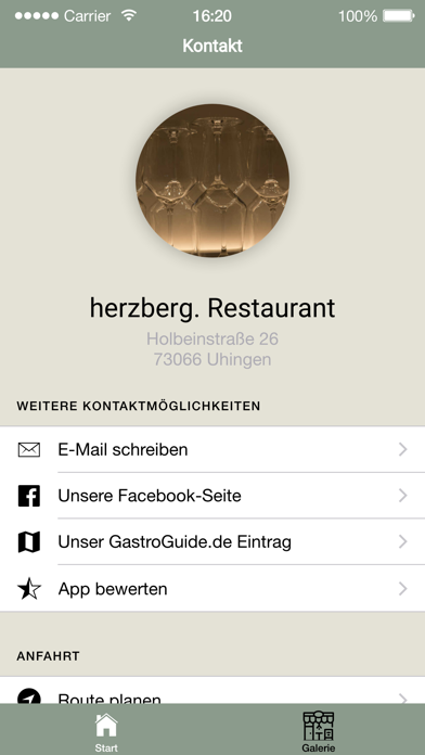 herzberg. Restaurant Screenshot