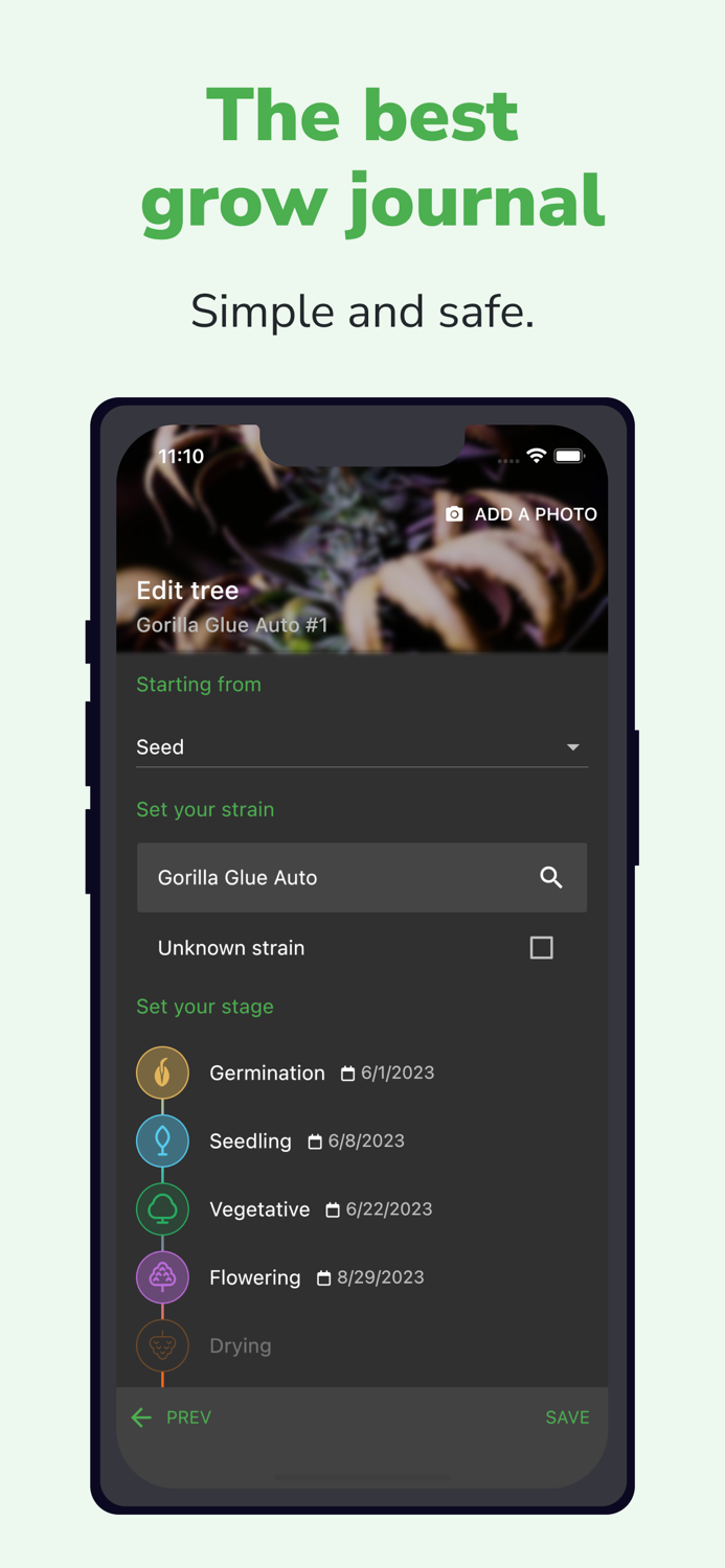 Grow with Jane - Grow journal