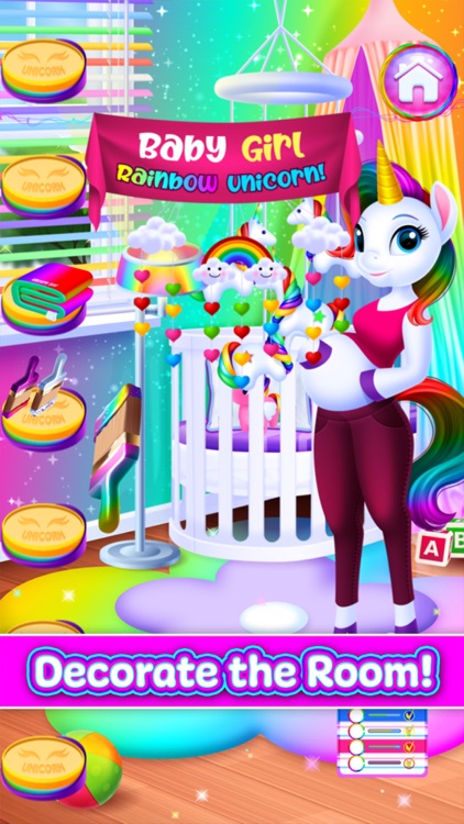 Unicorn Baby Pet Girl Games