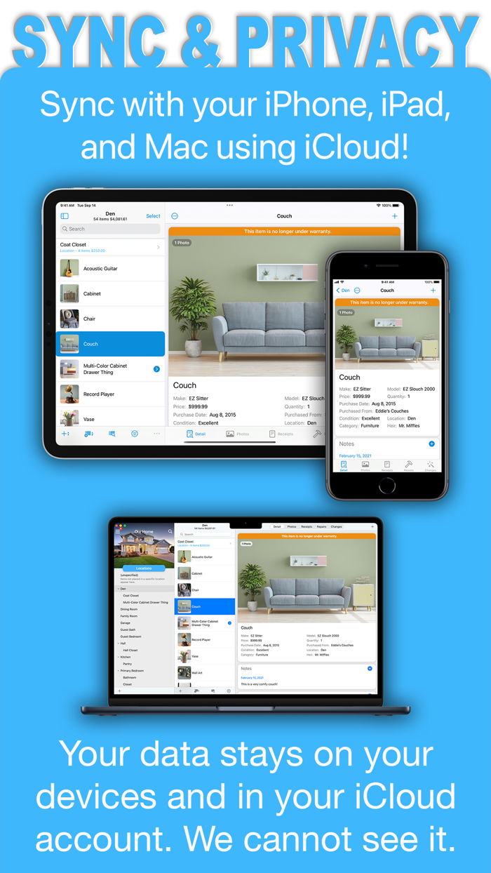 Under My Roof Home Inventory 