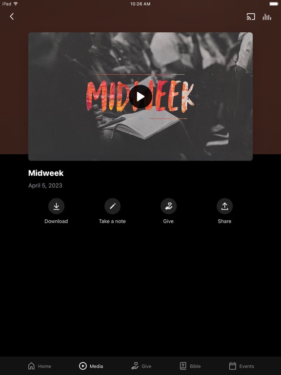 Highland Church iPad screenshot 3 - Lifestyle app