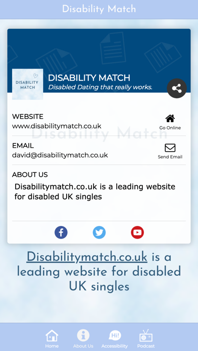 Disability Match Screenshot