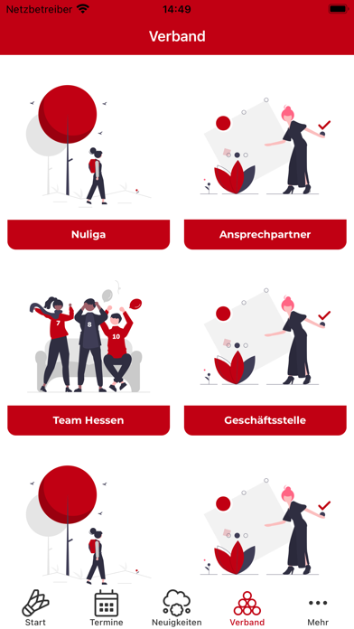 Hessischer Badminton-Verband Screenshot