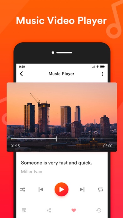 Music Video Player - Top Video Screenshot