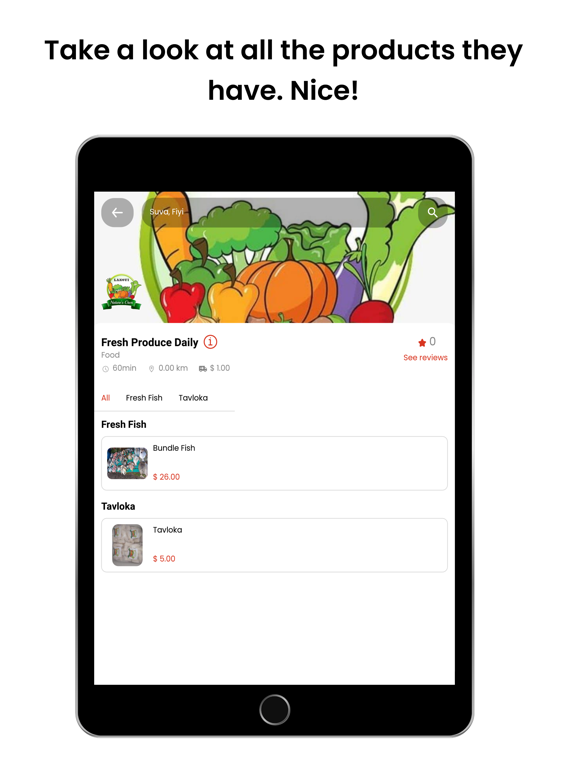 FoodRunners Fiji iPad screenshot 3 - Food & Drink app