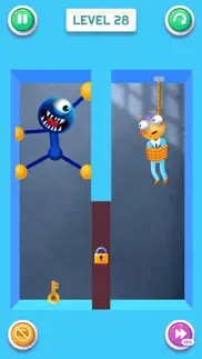 blue monster: stretch game iphone screenshot 2