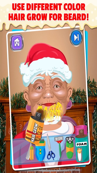Santas Christmas Shaving Salon Screenshot
