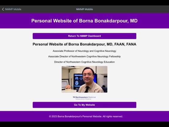 NMMP Mobile iPad screenshot 2 - Medical app