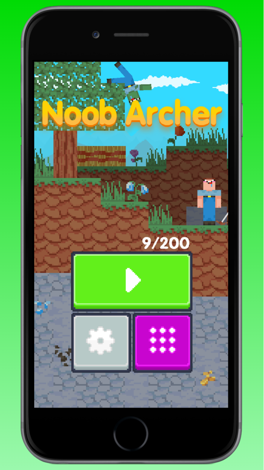 #1. Noob Cube Box Archer (iOS) By: Yalcın Kucukoztas