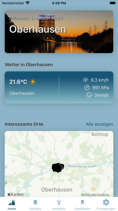 Oberhausen App Screenshot