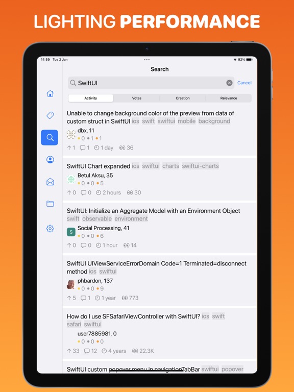 Crew - Stack Overflow Code Q&A iPad screenshot 6 - News app