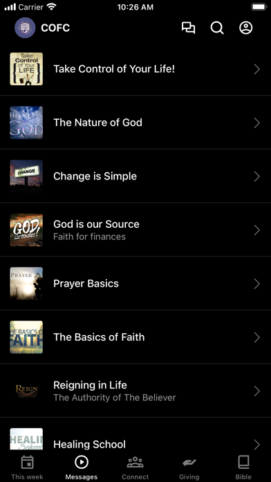 Community Of Faith Church Screenshot