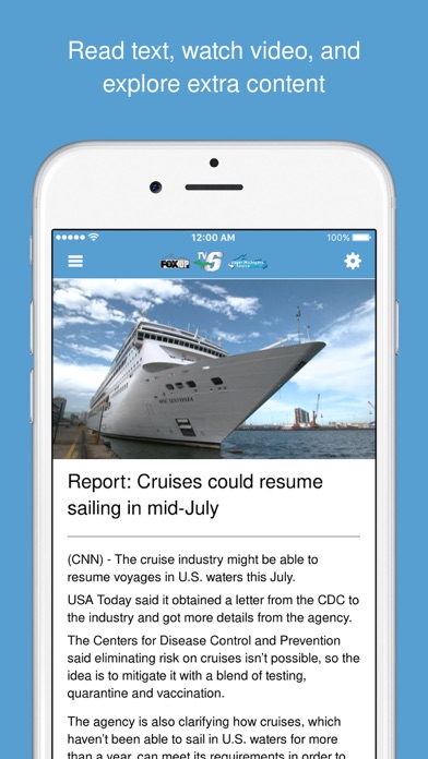 TV6 & FOX Up - WLUC News Screenshot
