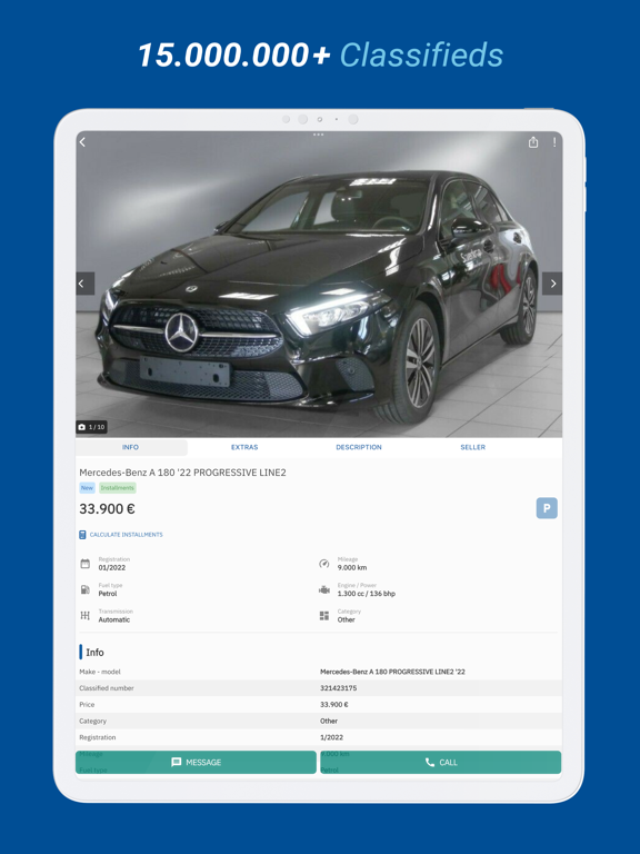 Car.gr iPad screenshot 2 - Productivity app