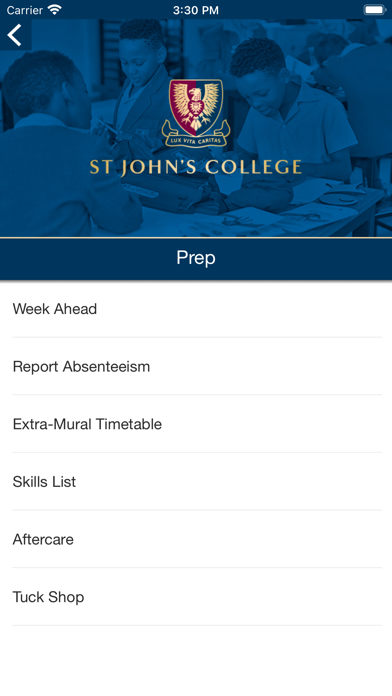 St John's College ZA Screenshot