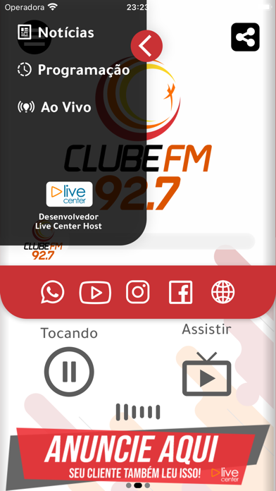 Rádio Clube FM 92 Screenshot
