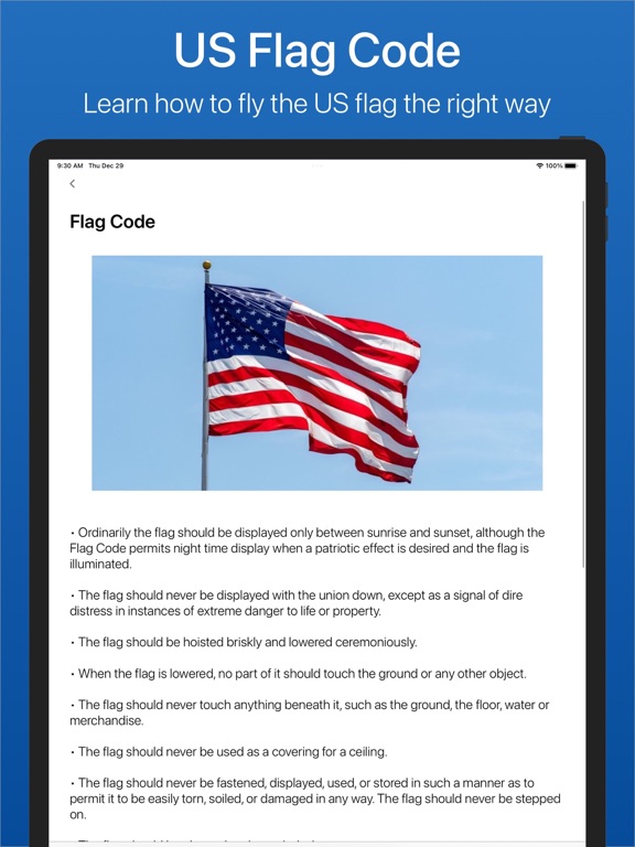 Flag Day - US Flag Alerts iPad screenshot 7 - Utilities app