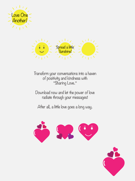 Sharing Love iPad screenshot 1 - Stickers app