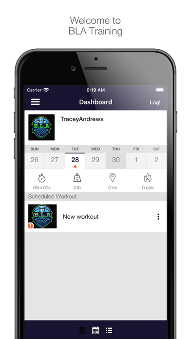 BLA Training Screenshot
