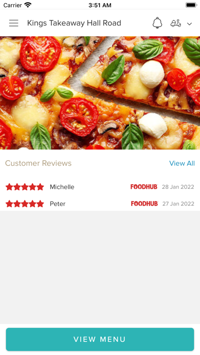 Kings Takeaway Hall Road Screenshot