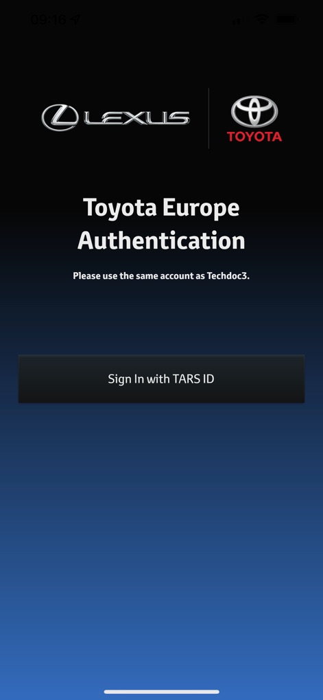 Toyota Lexus QRcode Map Update - toyota-lexus-map-update-auth-login
