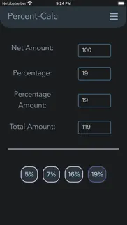 pro percent calculator iphone screenshot 1