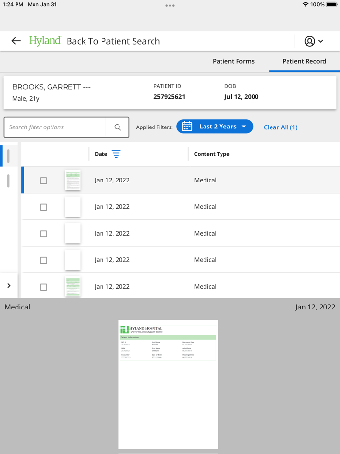 Hyland Mobile Healthcare