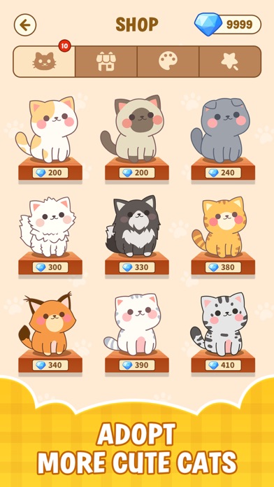 Cat Time: Cute Cat 3 Tiles Screenshot