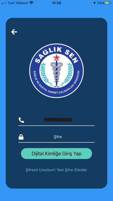 Sağlık Sen Dijital Kimlik Screenshot