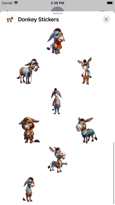 Donkey Stickers Screenshot