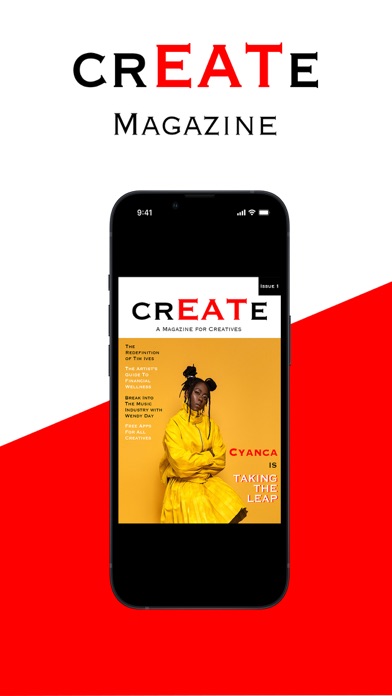 crEATe Magazine for Artists Screenshot