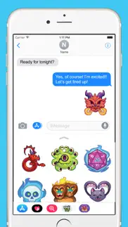 dnd: monster emojis iphone screenshot 2