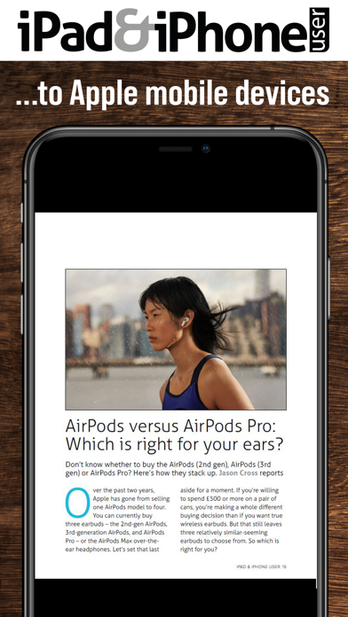 iPad & iPhone User magazine. Screenshot