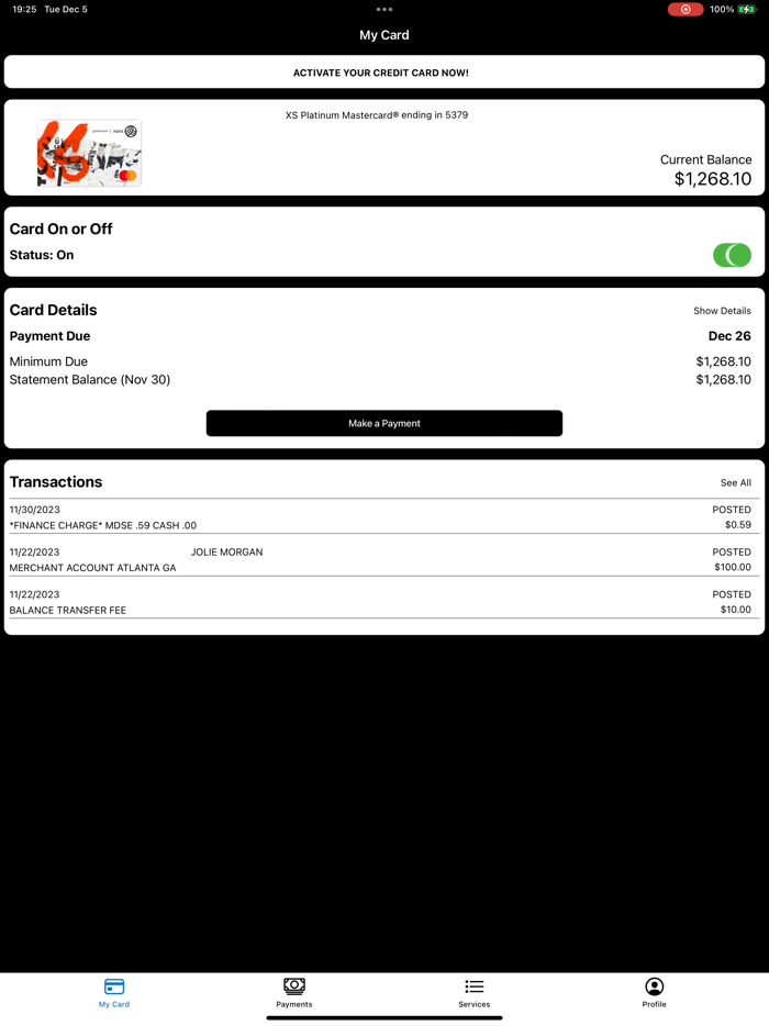 Artist Growth X Card