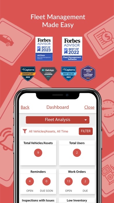 AUTOsist Fleet Management App Screenshot
