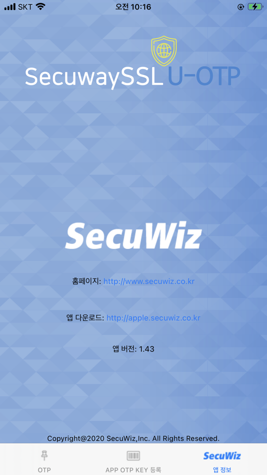 #3. SecuWiz OTP 1.0 (iOS) Podle: Secuwiz, Inc.